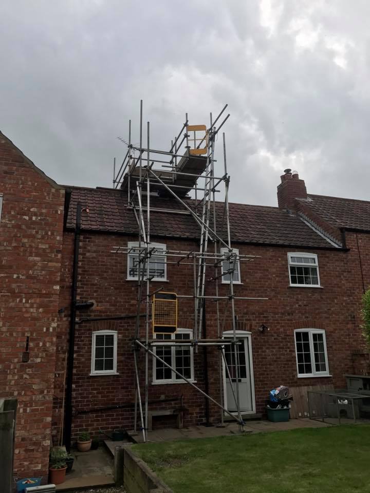 askscaffolding's tweet image. Scaffold erected for chimney repairs in Swinton. #scaffolding #NorthYorkshire