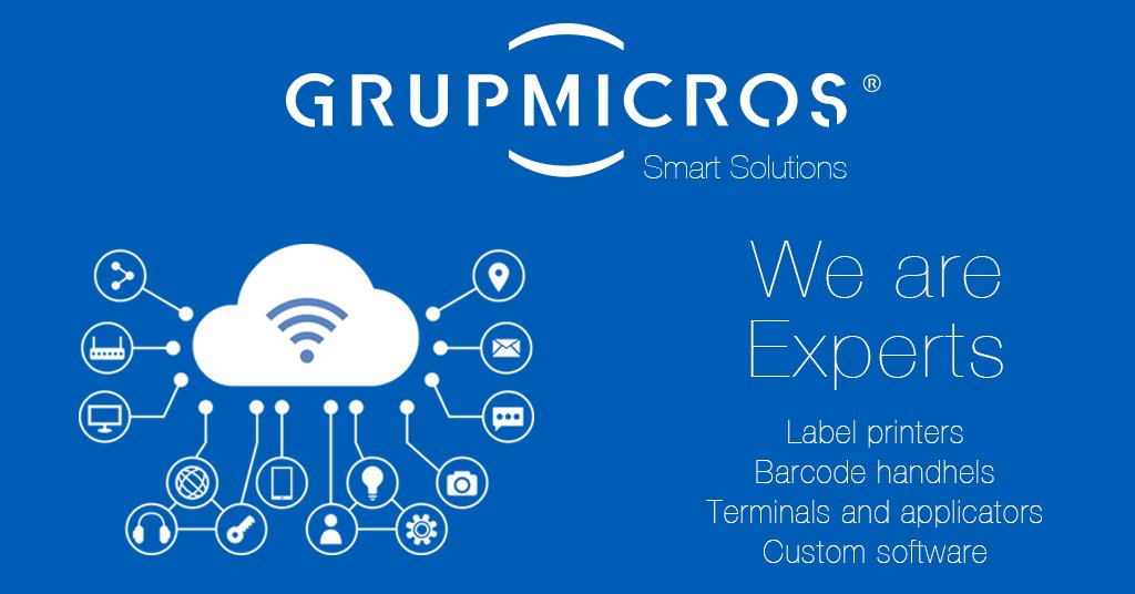 GrupMicros's tweet photo. GrupMicros, experts in label printers, barcode handhels, terminals, applicators, and custom software.
👉 Know us! https://t.co/PUQ8GrOy3A
#Technology #Printers #Labels #GrupMicros https://t.co/jVAXpWdTP9
