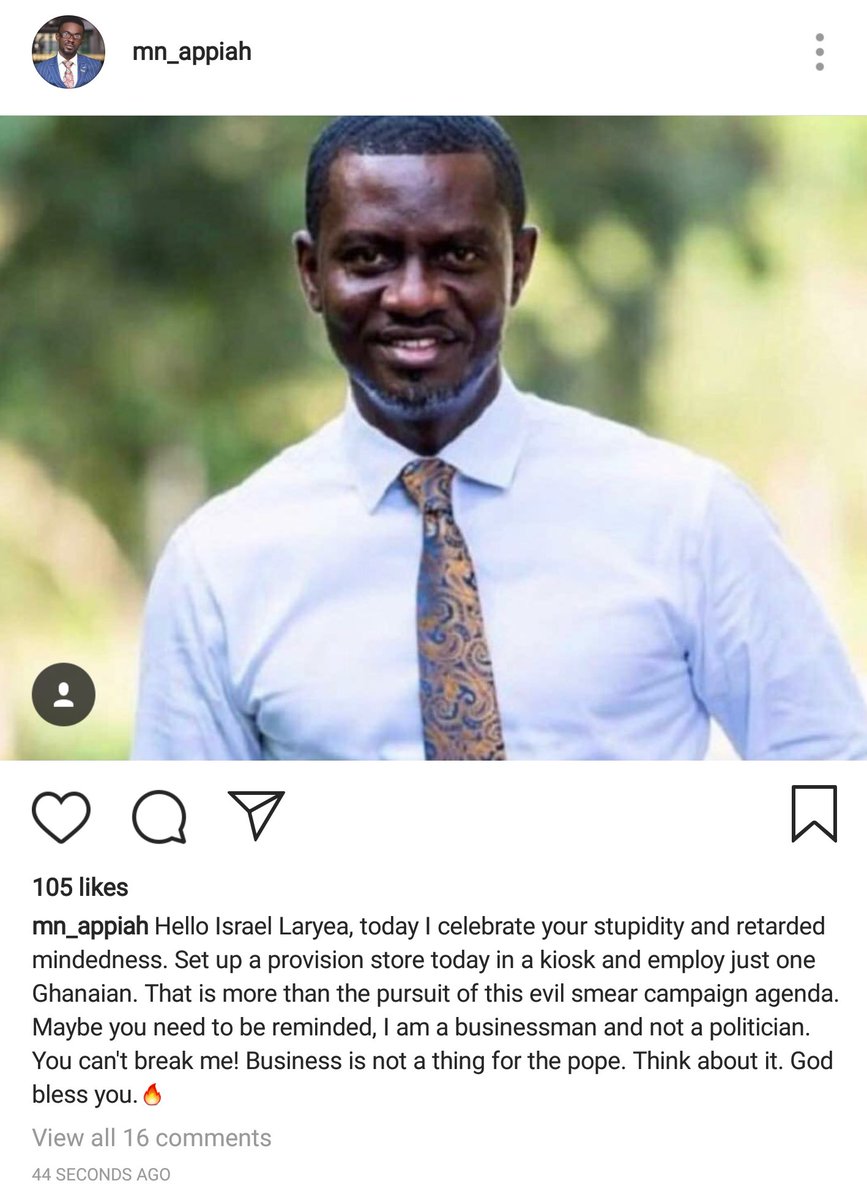 PulseGhana's tweet photo. CEO of Menzgold NAM1, speaks for the first time following Israel Laryea's investigative report and social media's allegations of a 'fake' UK office.

#PulseGhana https://t.co/bIpRe218gi