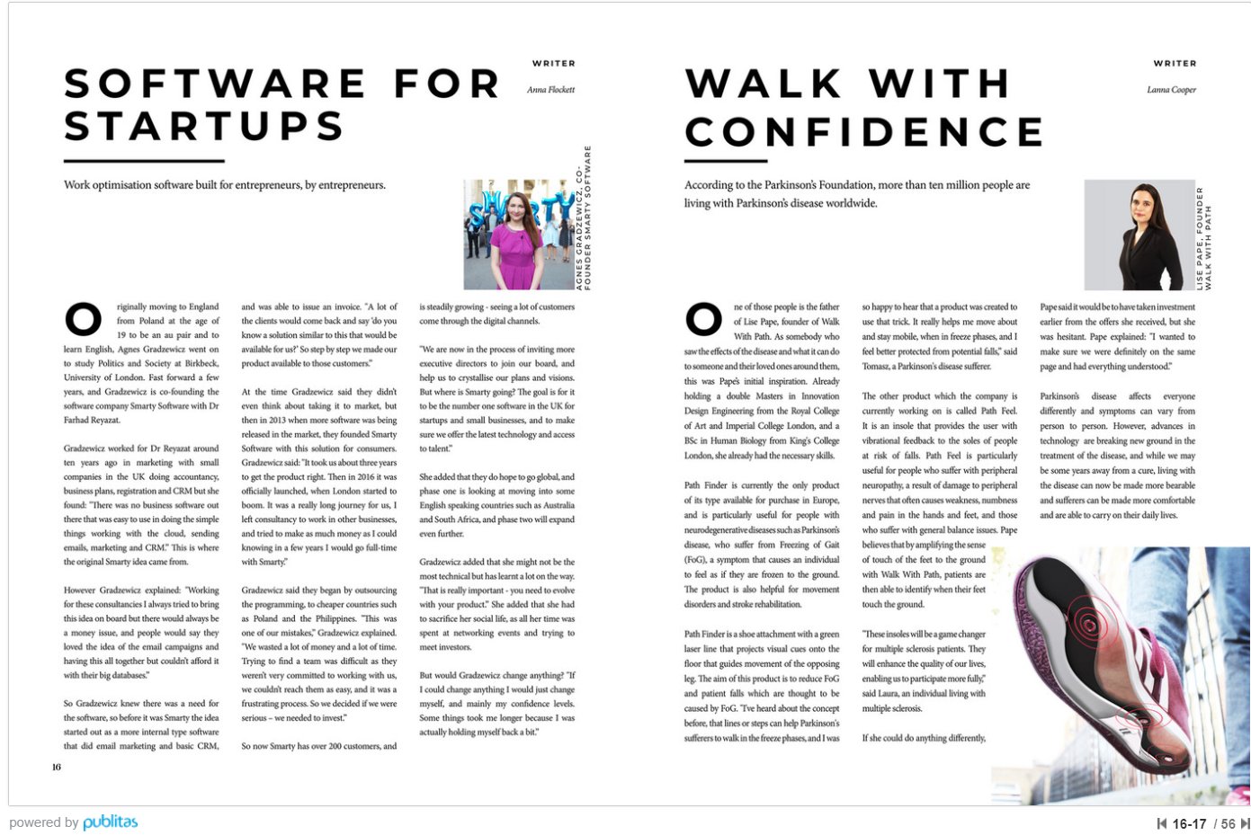 Agnes Gradzewicz Featured in The Start-ups Magazine