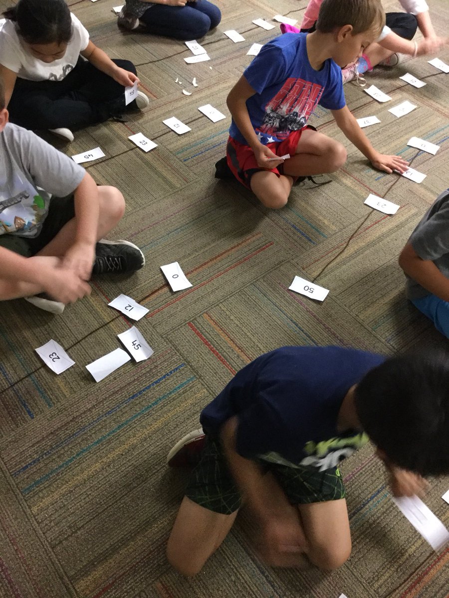 We used string as an empty number line and determined where numbers belonged. #itsworthit