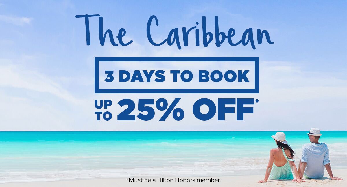 The Caribbean up to 25% off.

Save up to 25% on your Caribbean getaway. Escape to the islands for less. Book by 9/26!

Click to book: travel.hilton.com/en_us/offers/c…

#Caribbeansale #Barbados #HiltonBarbadosResort