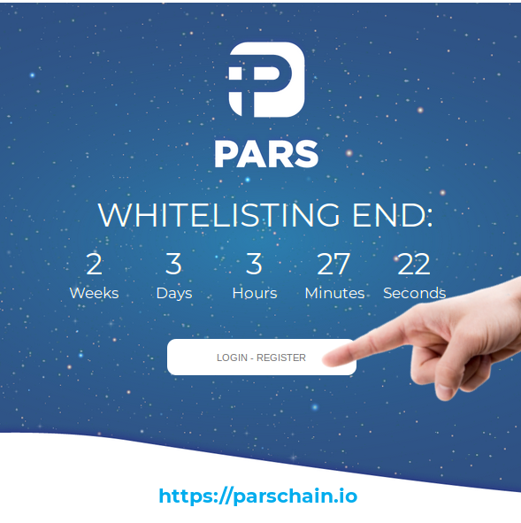 parschain's tweet photo. Two weeks left for whitelisting! If you collected any tokens during our previous campaigns, make sure to get yourself whitelisted, so you can  claim those tokens during the ICO! Just go to your account on https://t.co/iw1Ws5l6RH  and submit your wallet's public address. https://t.co/oFfA3uhMLJ