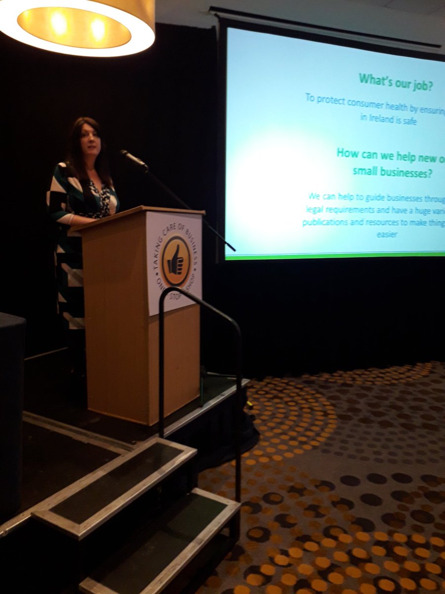 FSAIinfo's tweet image. This morning, Helen Crowley outlined what needs to be done in order to set up a food business, who you should talk to you and what legislation you need to meet. #TCOB18 #SupportForBusiness