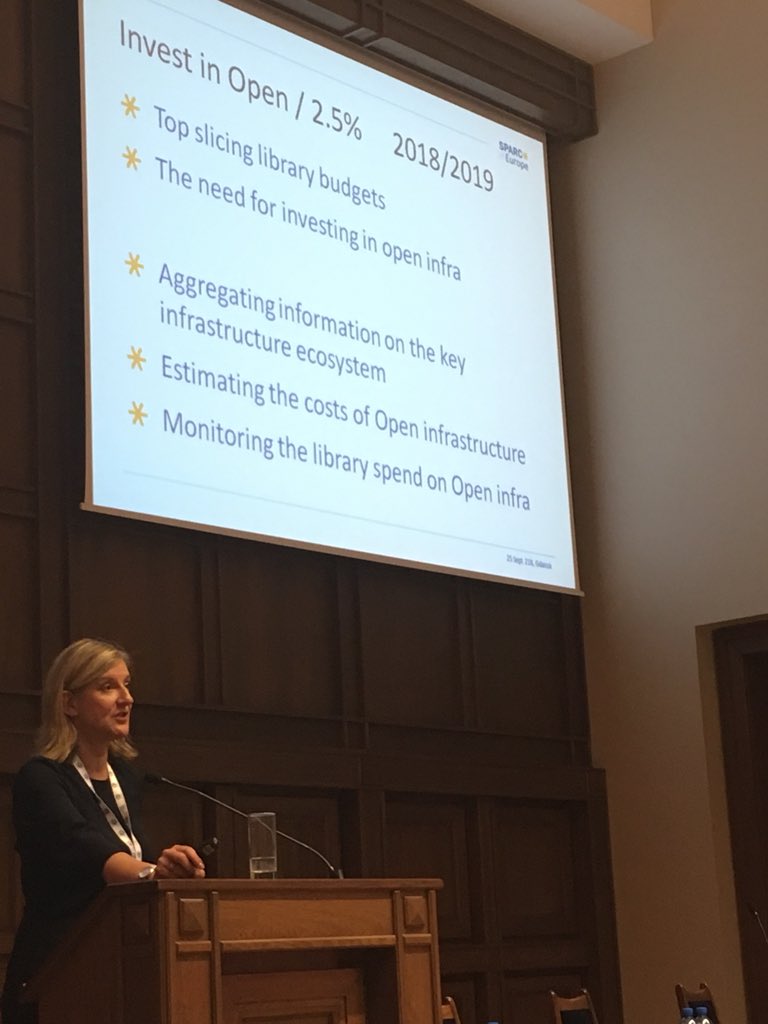 BibliotekaPG's tweet image. #OS18GD #VanessaProudman What is the #cost of #OpenScience infrastructure &amp;amp; how can it be #reduced? #cooperation #sustainability #SCOSS #openaccess