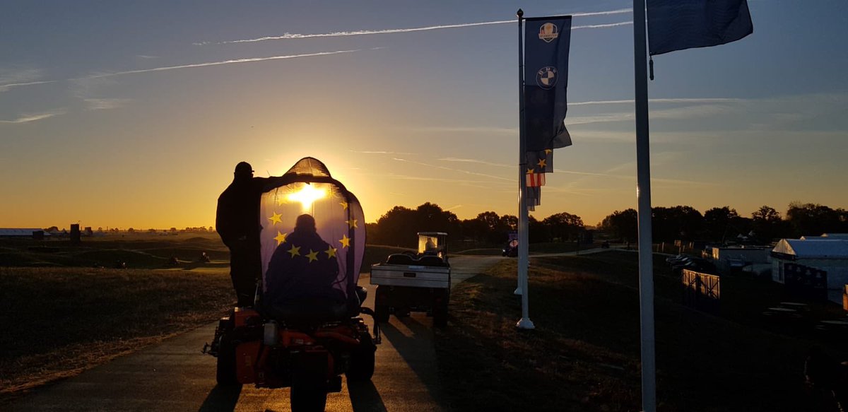 SyngentaTurfUK's tweet photo. And another day begins for the #greenkeeping team at #LeGolfNational 

#TurfTeamChallenge #TeamEurope #GoUSA https://t.co/Jed9w0i3rZ