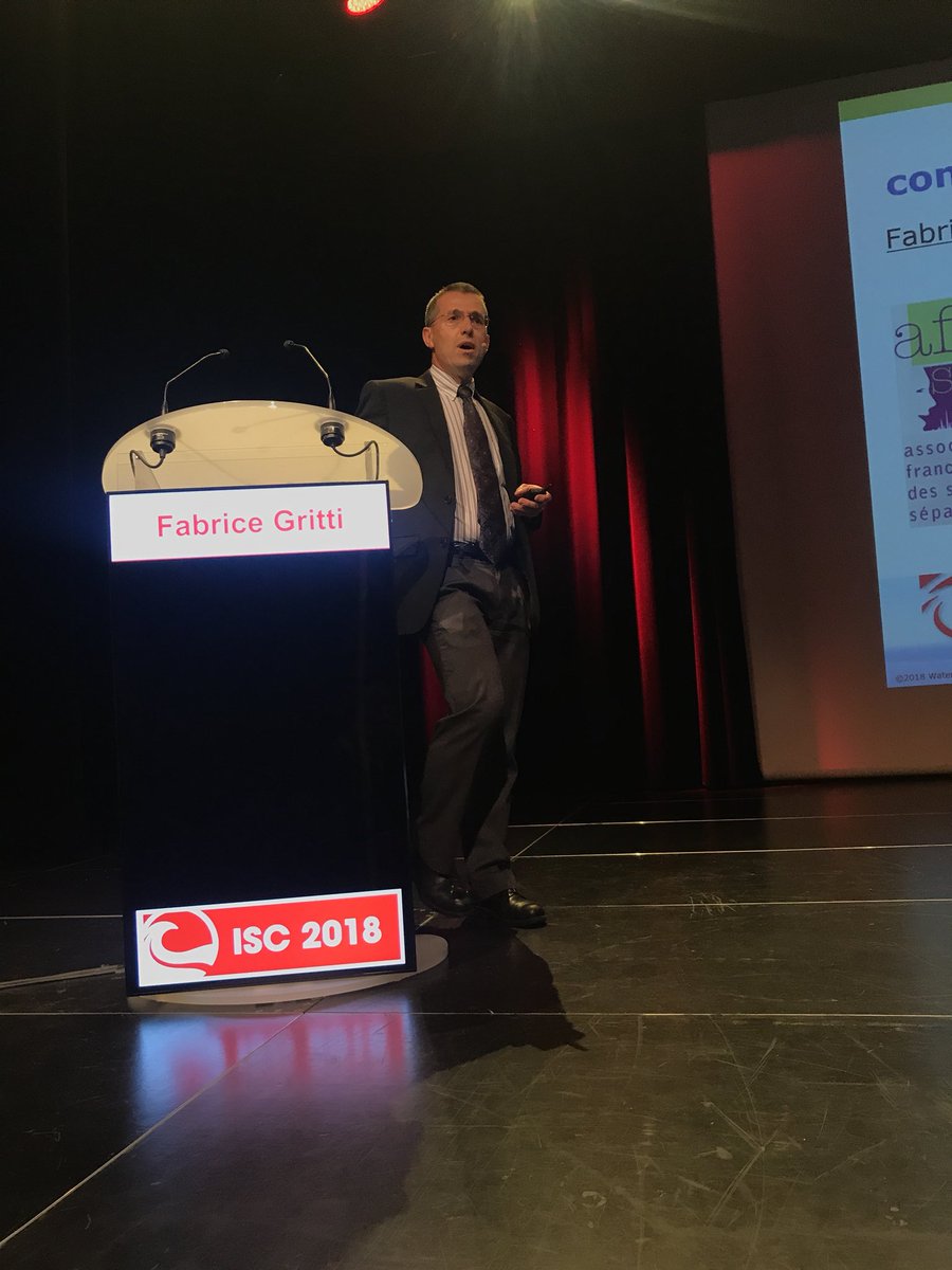 ISC2018_Cannes's tweet image. Fabrice Gritti is opening the 3rd day of the @ISC2018_Cannes with a lecture on new columns and system technologies in liquid chromatography.