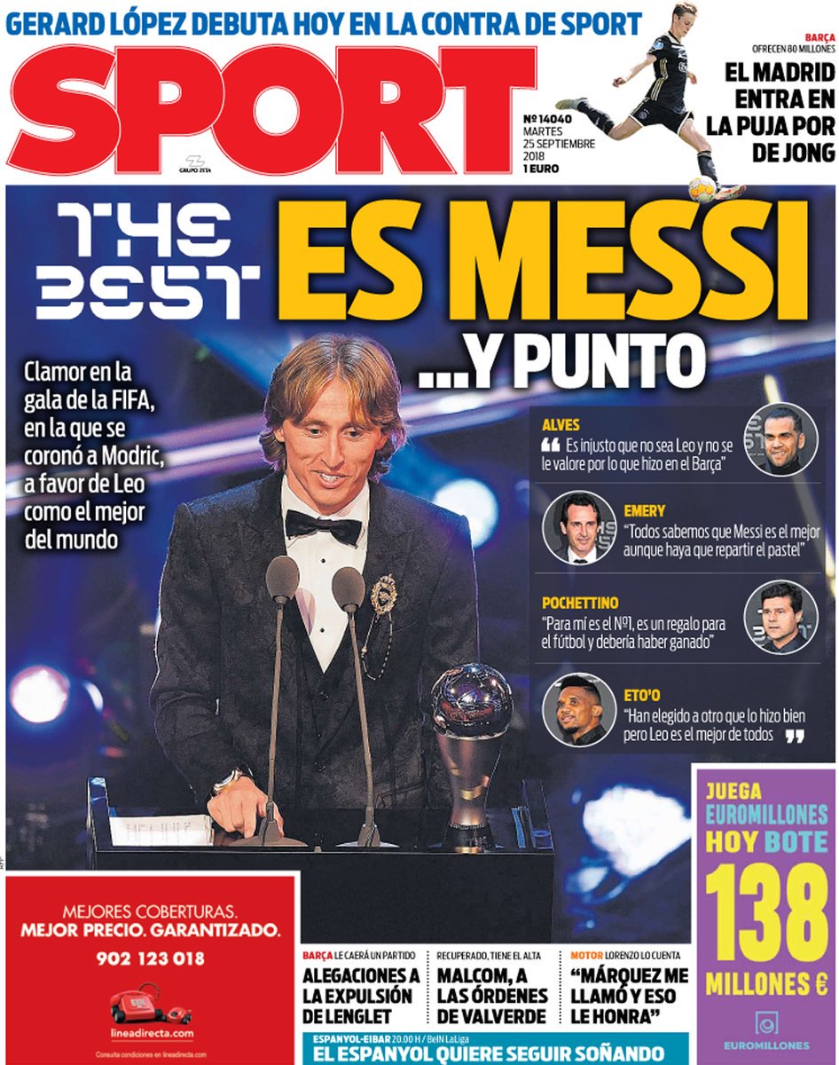lagalerna_'s tweet photo. En el #Portanálisis descubrimos lo mal que ha sentado a los culés que Modric sea #TheBest. 

👉👉👉 https://t.co/dJzdyKi9p8 https://t.co/L7PgL3YqdM