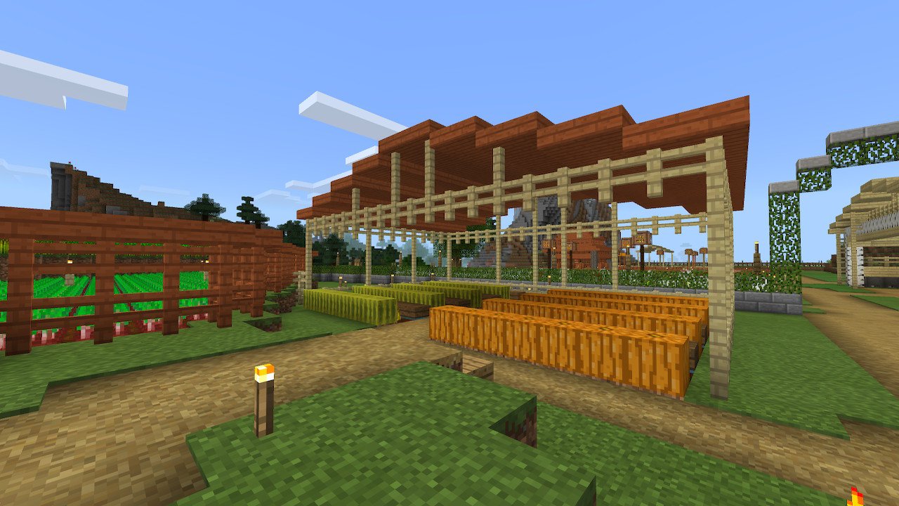 Kura マイクラ サバイバル日記 畑完成 どうかな カボチャ スイカ畑とサトウキビ畑が ついています マイクラ Minecraft マイクラ マインクラフト Nintendoswitch T Co Ulvymzzwxm Twitter