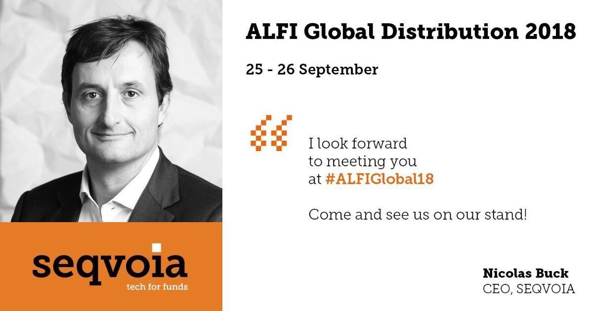 npebuck's tweet photo. We’re at #ALFIGlobal today and tomorrow - come and meet us
📍stand #14
#assetmanagement #regtech #regulatory #funddocumentation https://t.co/MDGnY0WlhR