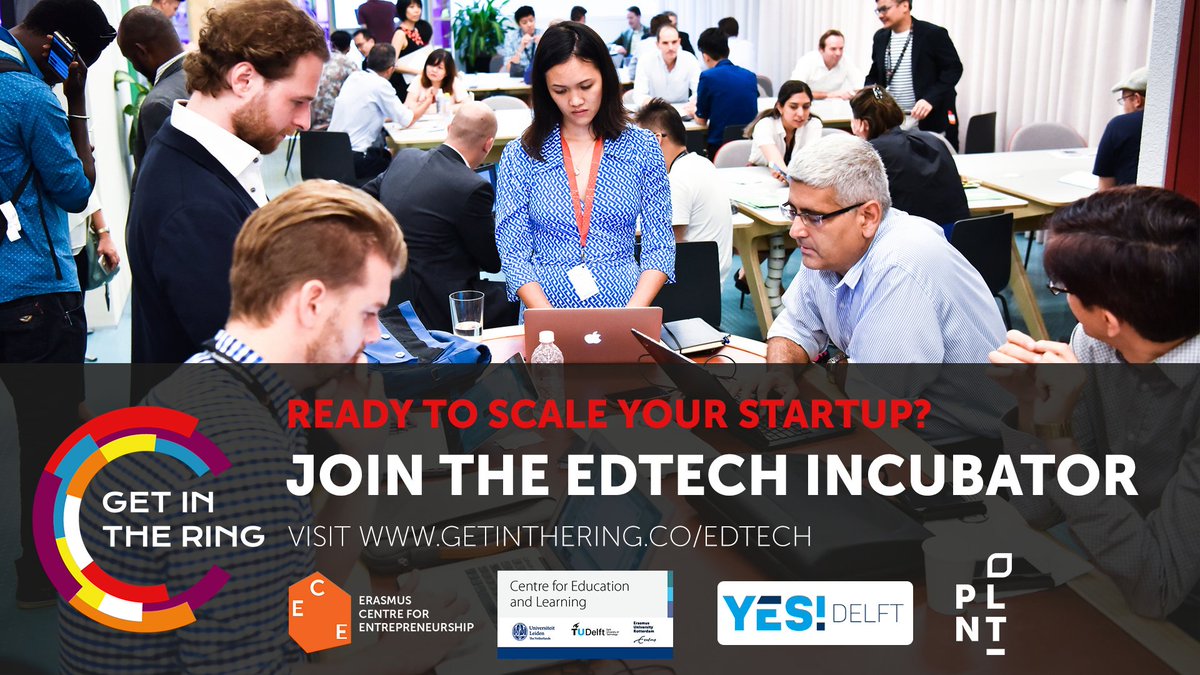 YESDelft's tweet image. Are you an #EdTech #startup with a solution that can improve the #educationalsystems? Apply now for the #incubator program in partnership with  @GITRGlobal, @erasmusuni, @tudelft, @UniLeidenNews, @Entrepren_EUR, @PLNT_Leiden, and @LDECEL: bit.ly/2oOQW3V #techincubator