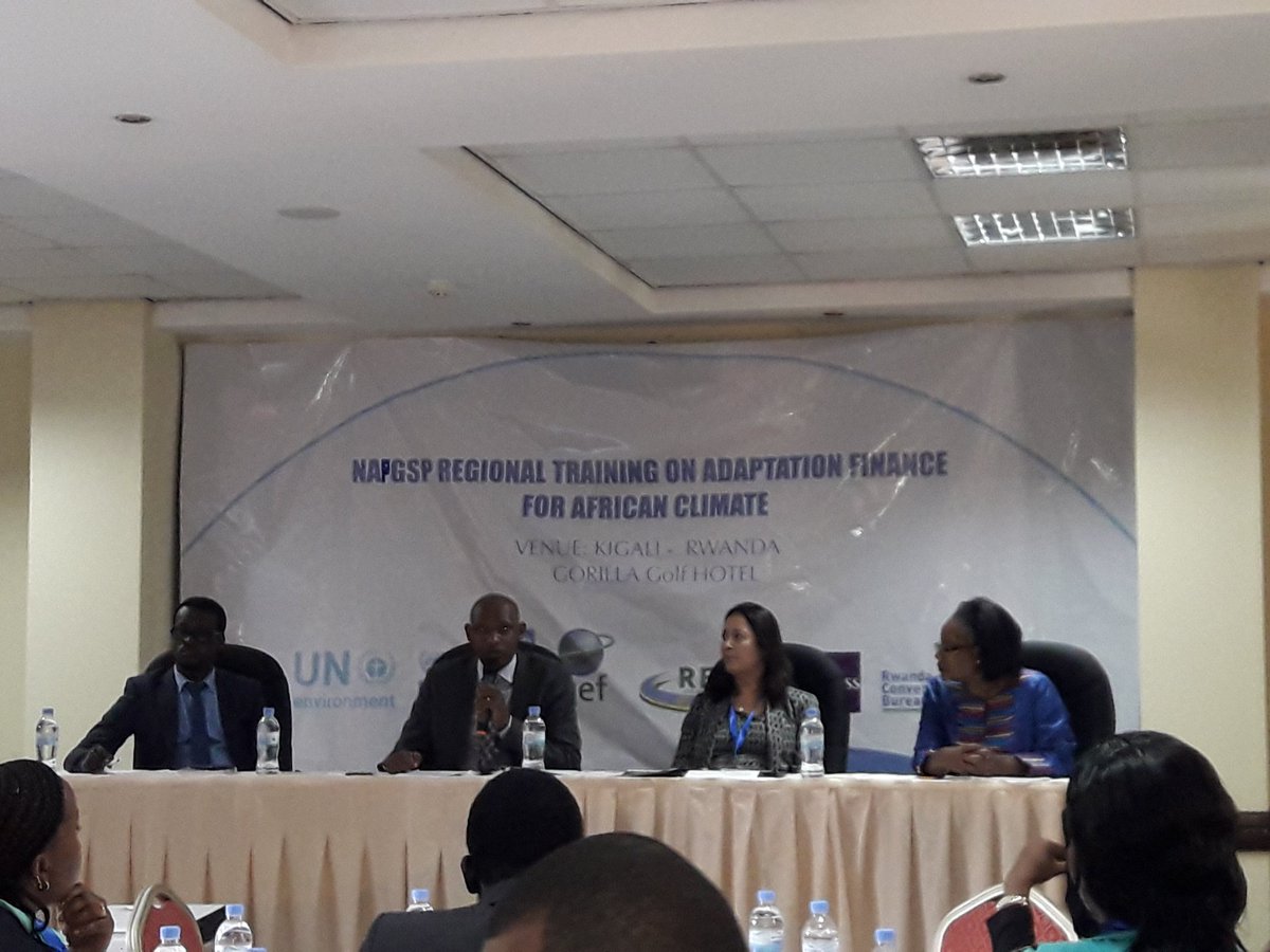 Thank you @RCBrwanda and REMA for facilitating the NAP-GSP Regional Training for Adaptation Training on Adaptation Finance for African Climate..you made it Happen in collaboration with CGHSS