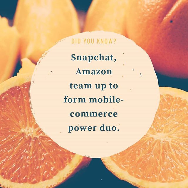 digimechanics's tweet photo. Snapchat, Amazon team up to form mobile-commerce power duo.
.
.
.
.
.
#ecommerce #ecommercebusiness #snapchat #amazon #mobilecommerce#instagramtips #digitalmarketing #digitalmarketingtips #digitalcontent #digitalcampaign #digitalstrategy #socialmediamark… https://t.co/xrk5CP7oMS https://t.co/vuNxABcWia