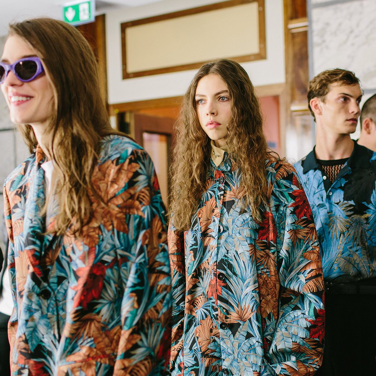 Ferragamo's tweet photo. Lush botanicals at the lineup. #FerragamoSS19 Discover more: https://t.co/7QE0zvi35z https://t.co/tvwAP6ljsL