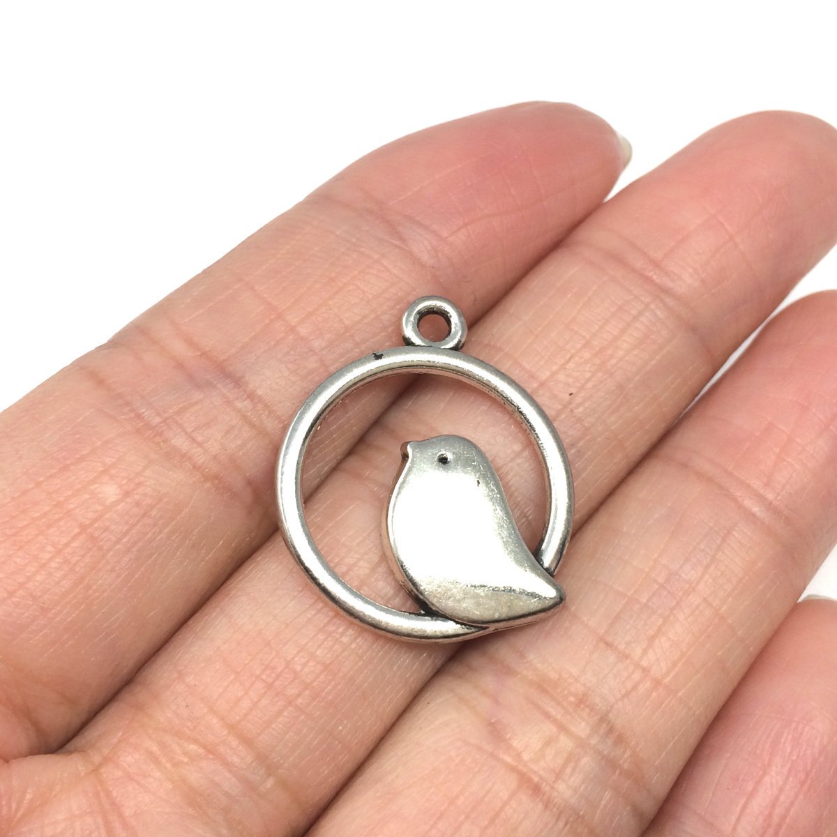 Excited to share the latest addition to my #etsy shop: 10 x Bird Charms 20mm Antique Silver Tone | One Sided Charm Pendants #MCZ412 etsy.me/2QSUqPP #supplies #silver #beading #charms #beads #charmsforbracelet #bracelets #necklace #swarovski