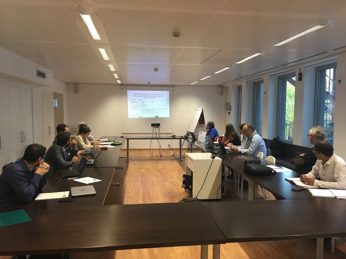 H2020CSP's tweet photo. #H2020CSP project #SOLPART for its 2nd project review with @inea_eu @Brussels. 
30 months behind us and still 18 months to go to deliver the final project results: 
Harnessing the #Sun to clean up #processindustry @SPIRE2030 https://t.co/Qnvd29GLmS @EU_H2020 #h2020energy #solar https://t.co/bfZP1UR8C9