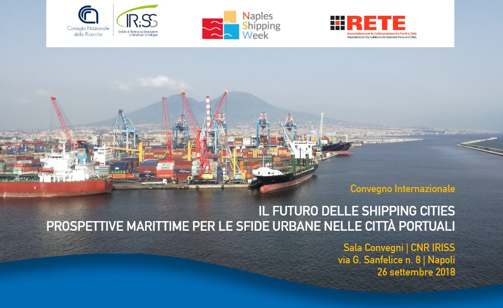 CNRsocial_'s tweet image. 📌#26settembre nell'ambito di #NaplesShippingWeek, 'The Future of #ShippingCities. Maritime Perspectives for Urban Challenges in Port Cities' Quale futuro per le città dello shipping? La ricerca dialoga con il cluster marittimo e il cluster costruzioni cnr.it/it/evento/15814