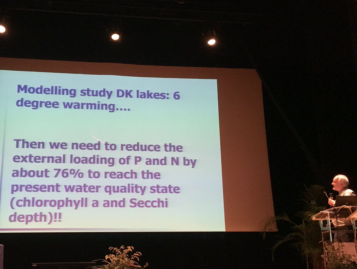 Klimatpåverkan på sjöekosystemen liknar i stort effekterna av övergödning. Det innebär att vi måste minska näringstillförseln ytterligare till våra insjöar för att behålla god status i dem. Och i grunda insjöar är kväve begränsande under sommaren, inte bara fosfor. <a href="/2018Ells/">ELLS-IAGLR-2018</a>