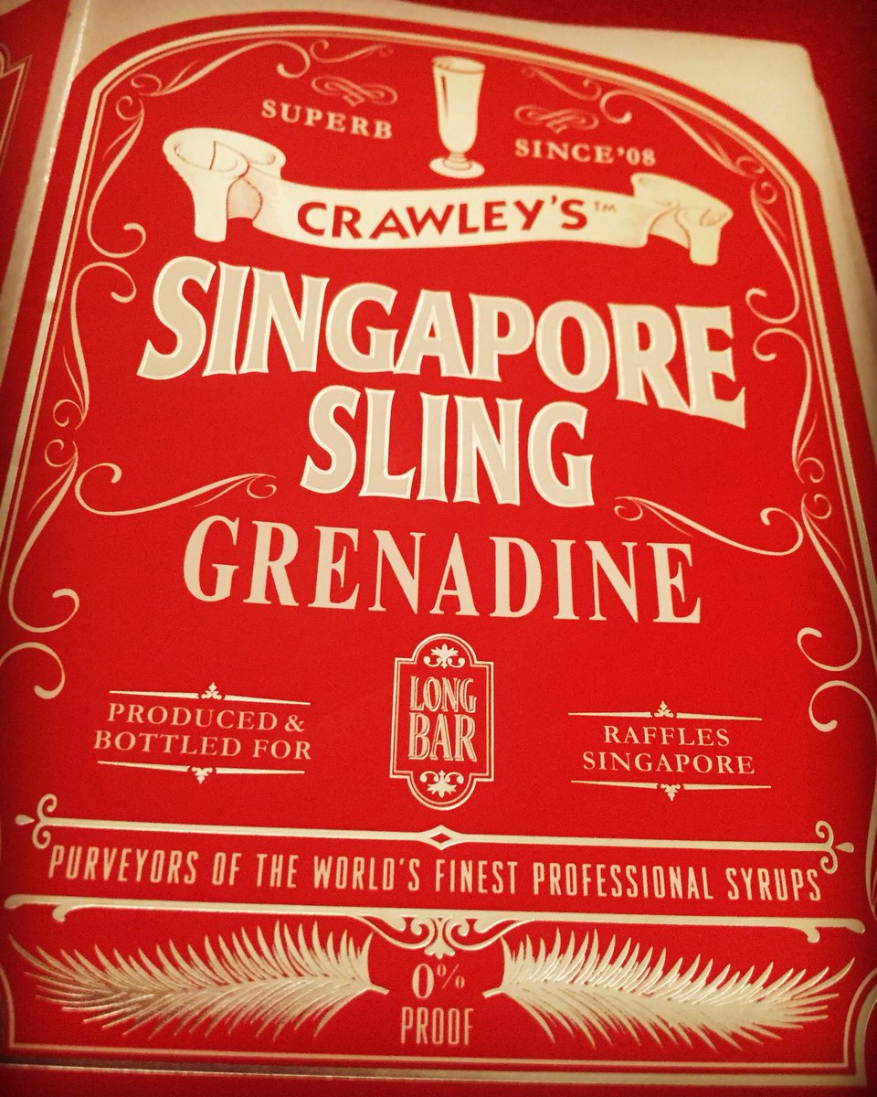 Raffles Singapore Sling is about to get real. #history #Crawleys #Raffles #SingaporeSling #Longbar
