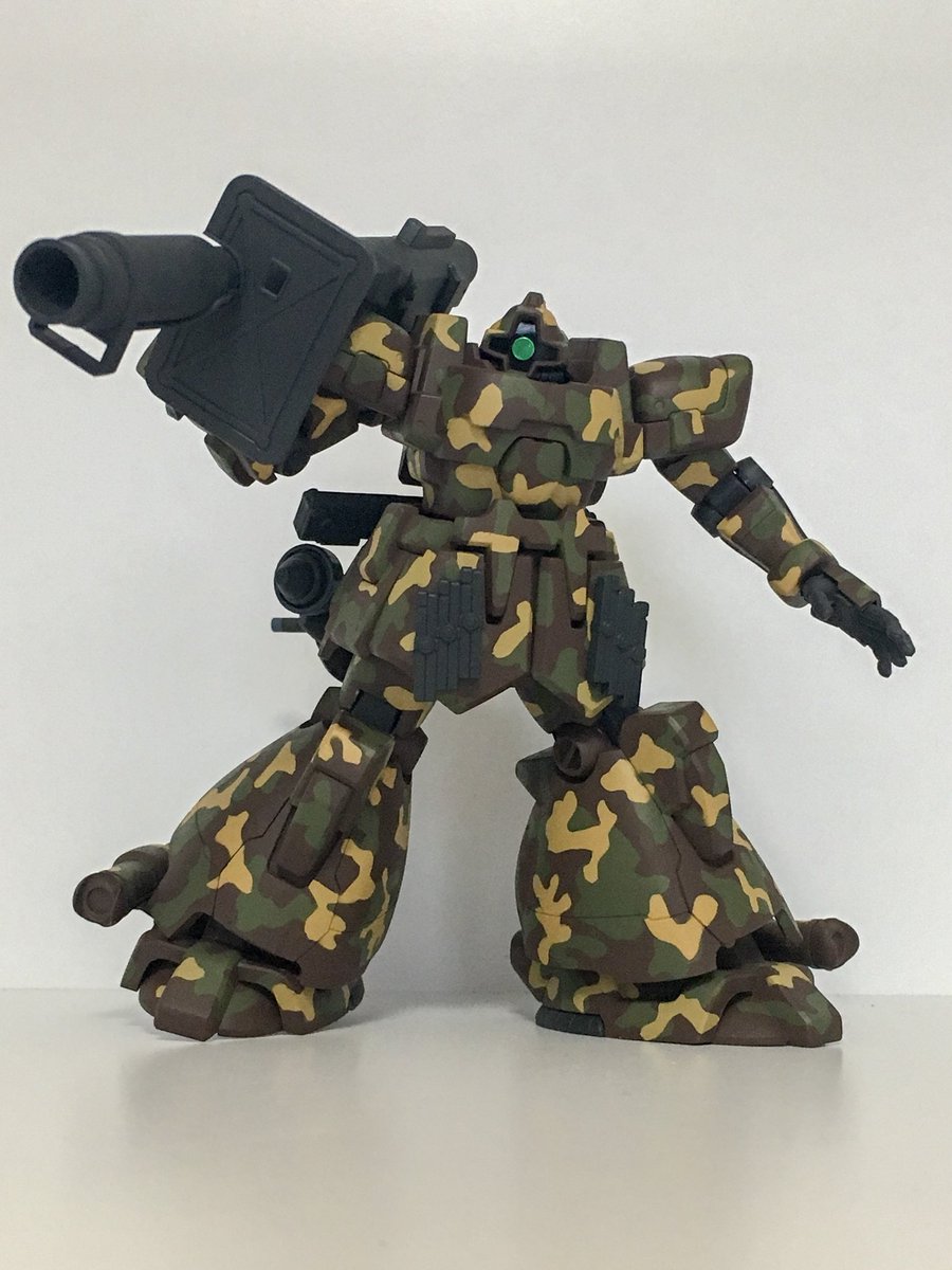 HG】ドムトローペン 完成 初めて迷彩塗装してみた 次は水中迷彩とか
