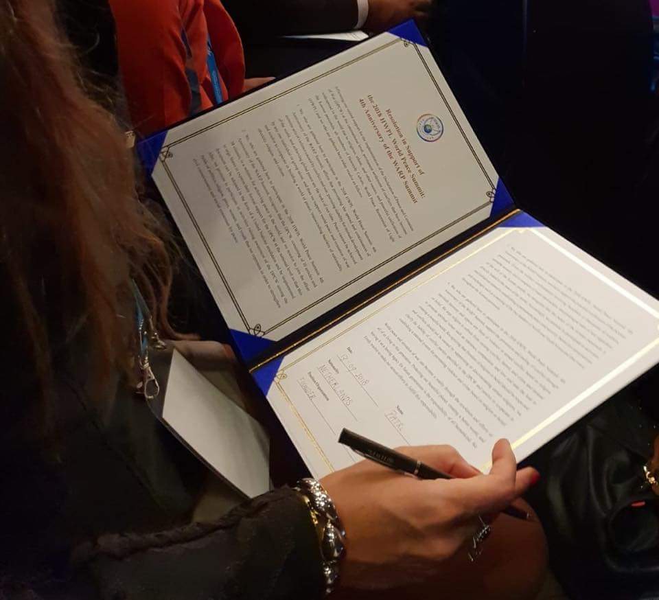 Where all participants from over 120 countries support the 10 Articles &amp; 38 clausules of the DPCW (Declaration of Peace &amp; Cessation of War) which will be presented to the United Nations.
Subject:
With the goal to achieve a resolution of UN and law implementation for Peace.
