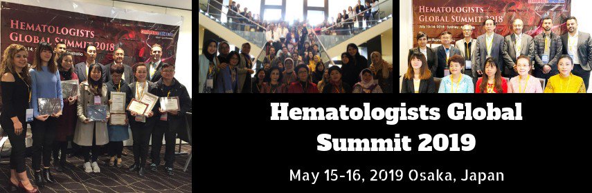 agustineisaac's tweet photo. #2ndHematologistsGlobalSummit2019 to be held during May 15-16, 2019 at #Osaka, #Japan Invites potential speakers/delegates, Exhibitors and Sponsors from all over the world. https://t.co/fjzc0KUZw2 https://t.co/s5n4GAImmU