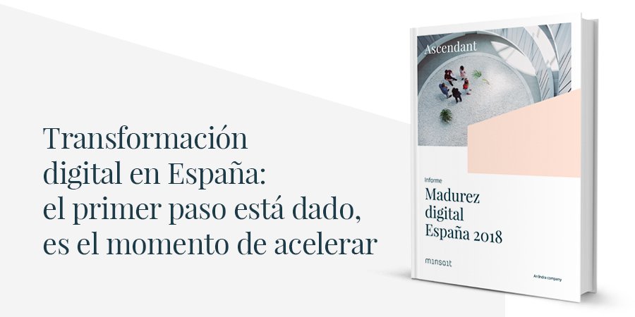 IndraCompany's tweet photo. .@minsaitbyindra muestra en el #InformeMinsait sobre #MadurezDigital que las empresas sacarán los máximos beneficios de la #digitalización si apuestan por tecnologías digitales, enfatizan en la transformación del legacy y crean negocios disruptivos https://t.co/VoGv3xDTEK https://t.co/XZvffhWhNS