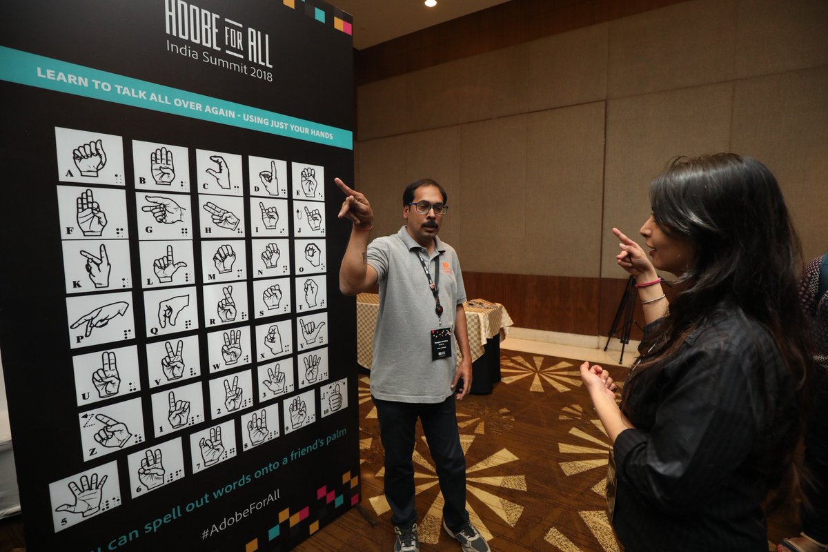 AdobeIndia's tweet photo. You truly understand Diversity and Inclusion when you experience it. Bringing you glimpses of the Experience Zones at the #AdobeForAll Summit. #AdobeLife https://t.co/J8ym3X325C