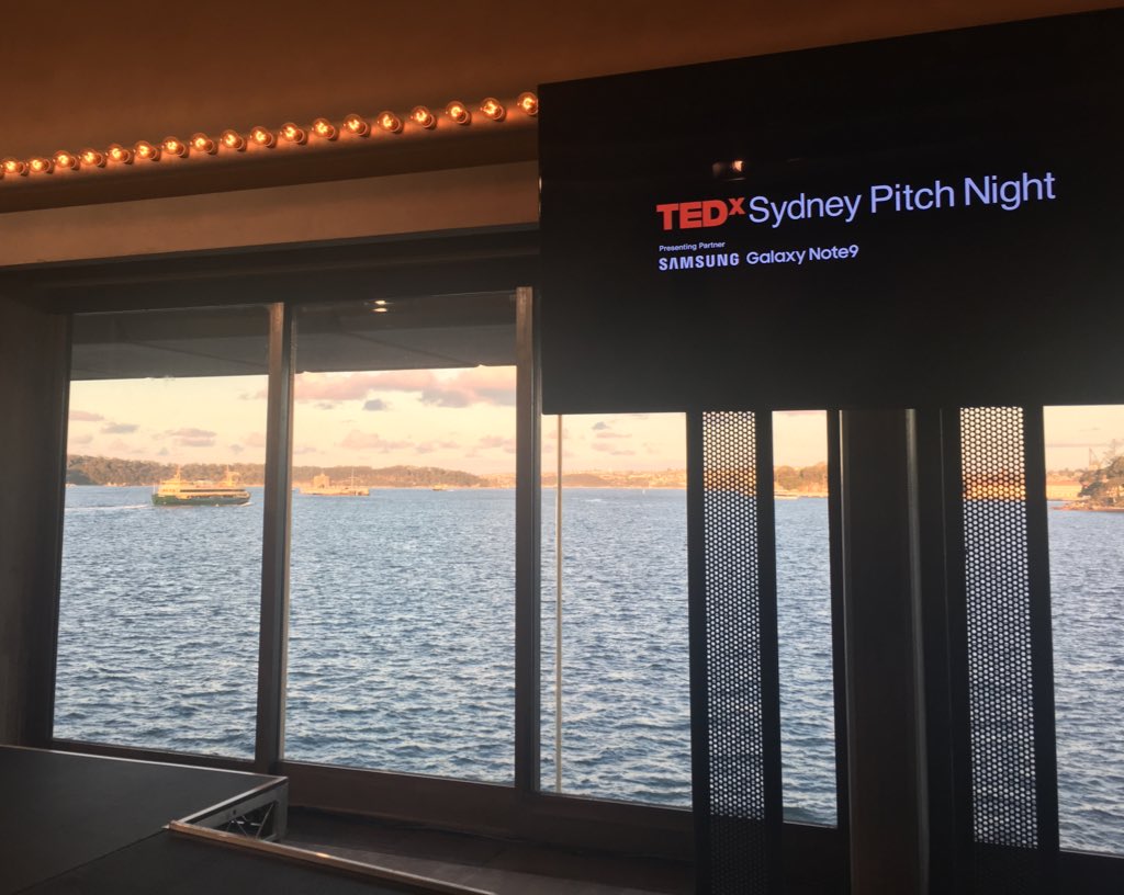 Woot woot #TEDxSydney Pitch Night!