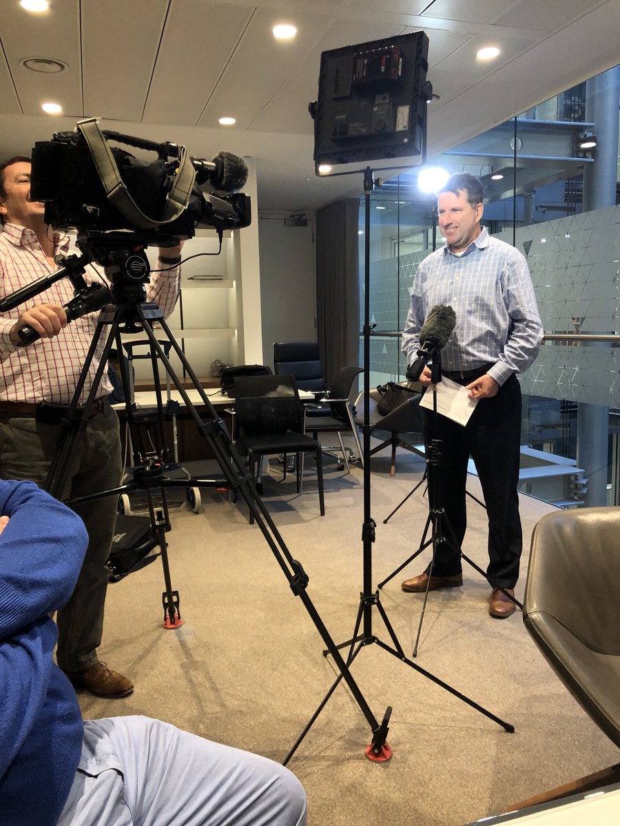 Filming this morning #Comms #CorpComms