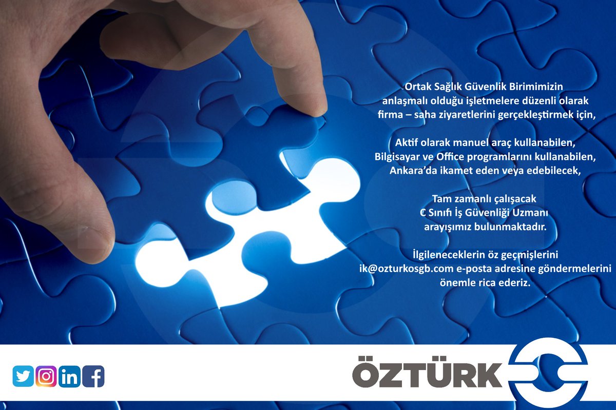 📢📢📢📢İŞ İLANI📢📢📢📢
#iş #işilanı #isg #hse #işgüvenliği #igu #işgüvenliğiuzmanı