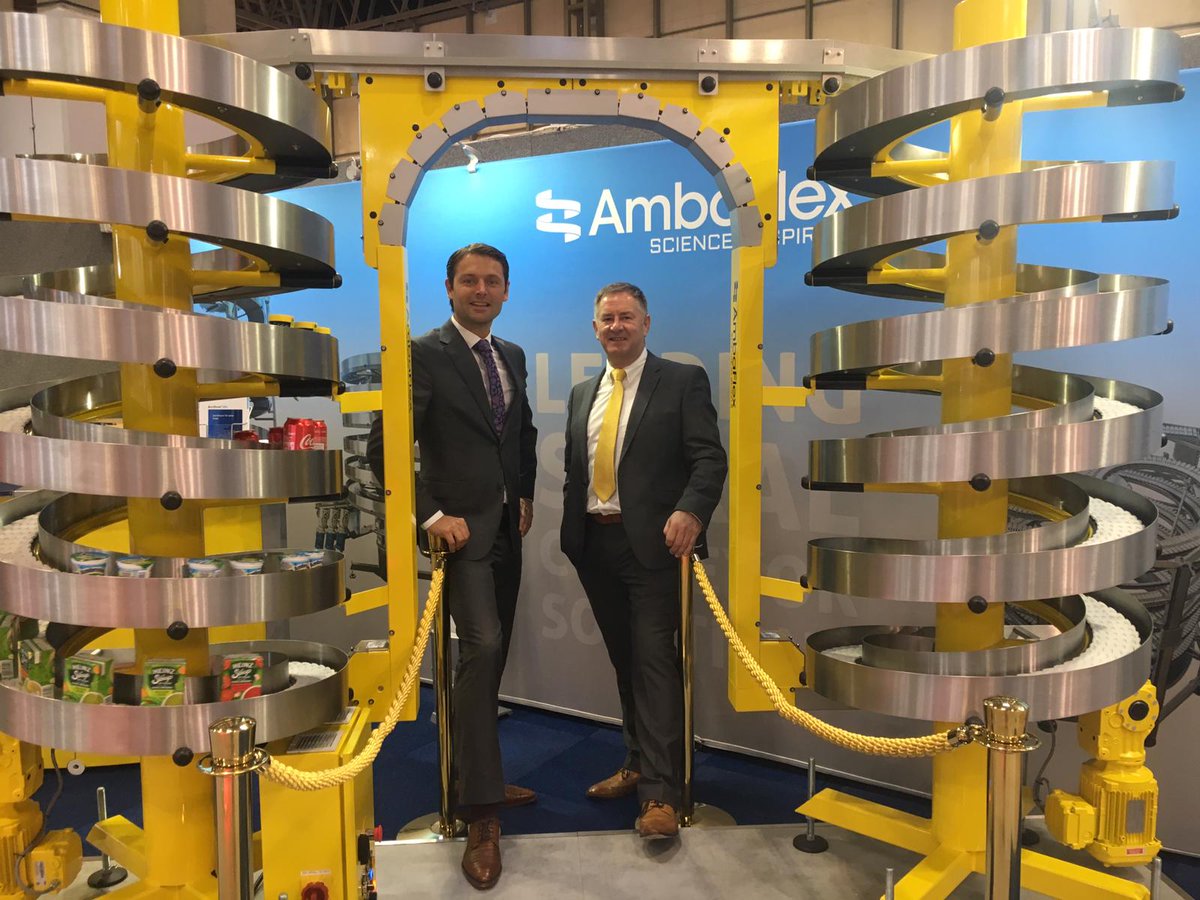Come join us at Stand G75 at #PPMAShow where Rick de Wit and Stephen Belfort walk you through the world of Spiral Conveyors! #scienceinspirals #skyisthelimit #portalone