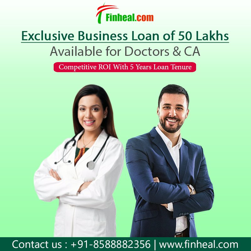 Finheal1's tweet photo. Exclusive Business Loan of 50 Lakhs Available for Doctors and Chartered Accountants. For more information contact to Kartik Mehta - +91-8588882356 or visit at - https://t.co/L99C52G4Mi
#Delhi #Noida #Gurgaon #Faridabad #Ghaziabad #Businessloan #Doctors #CA #DeenDayalUpadhyay https://t.co/OU9UKJSdrB