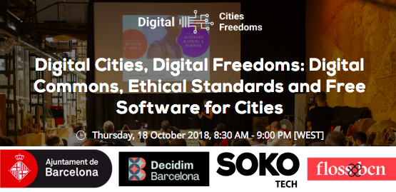 flossbcn's tweet photo. ๐๏ธ Next Oct 18th: โ๏ธ All Day Event @FabraiCoats ๐ญ
Come To Celebrate with us Digital Cities, Digital Freedoms:
Common Digital Ethical Standards and Free Software For Cities
15 #Talks + #Workshop
๐More info & Sign-up: https://t.co/Oo0S6mt9np
#mapafloss #codiobert #Barcelona https://t.co/HVigyqBOmP