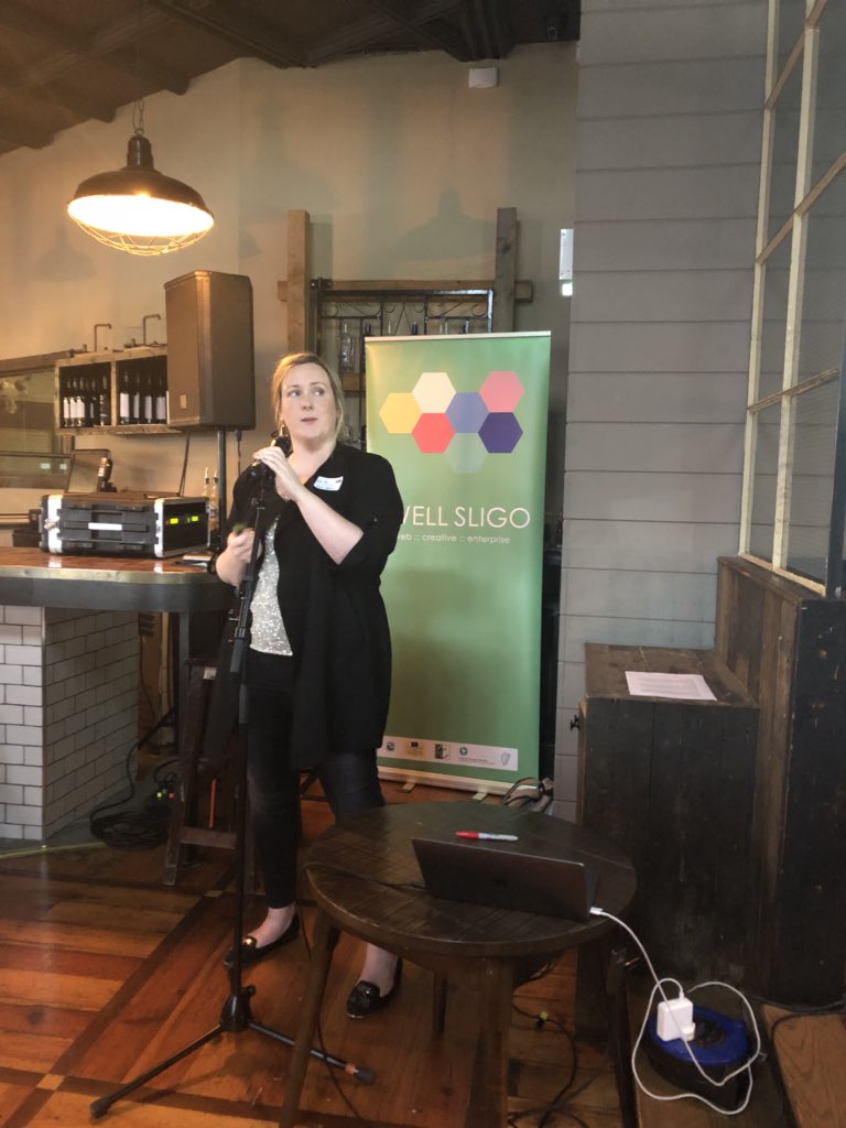 SwellSligo's tweet photo. We have kicked off with a packed room for Swell X Strandhill @drafthousesligo #StrandhillMoments https://t.co/uFR4FYJU8b