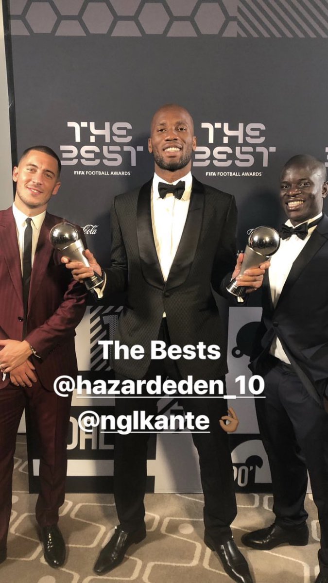 ChelseaFC's tweet image. 💙 

📸 @didierdrogba #FIFAFootballAwards