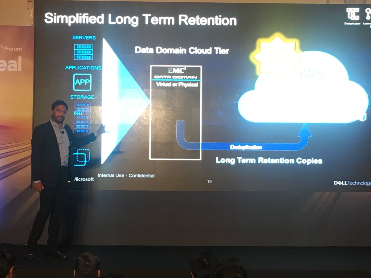 ⁦Reliable, Cost effective and Efficient Solution for Long Term Retention of backup data with Data Domain Cloud Tier. Catch in person ⁦<a href="/ozprem/">Prem@Dell Technologies</a>⁩ #DellTechforum #IndiaMakeItReal ⁦@DellEMCProtect⁩ ⁦@DellEMCIndia⁩
