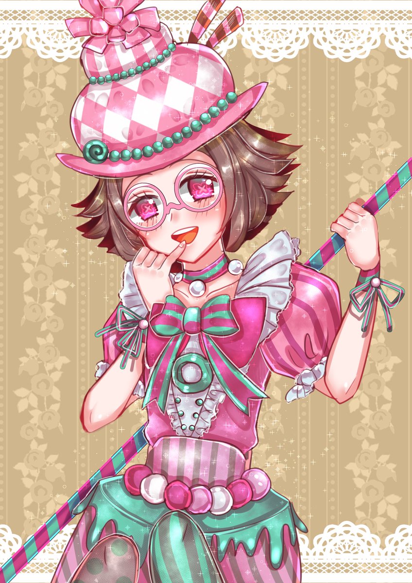 捧げもので描いた初描きの 心眼ちゃんの甘いケーキ！🍰💗 ヘレナ
