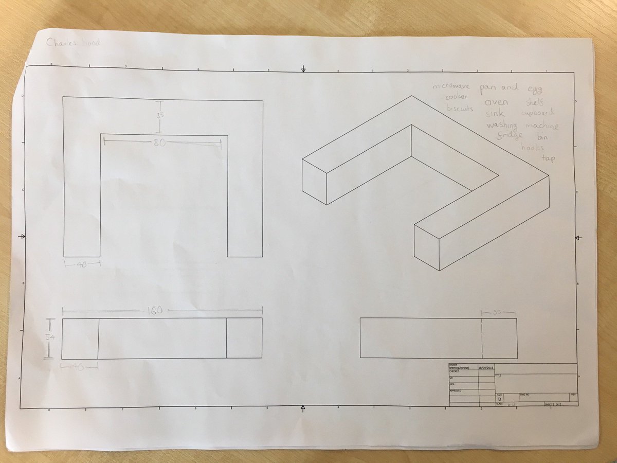 TechBrechin's tweet image. S3 Design &amp;amp; Build using the information that we gathered from our site visit to start planning out our sizes. Marking out full scale using masking tap. #planningforconstruction #numeracyacrosslearning @1959Bath