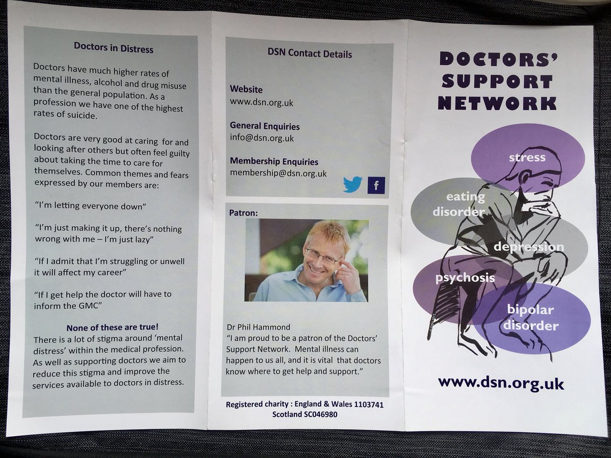 drphilhammond's tweet photo. I’m proud to be patron of the doctors’ support network. There is still far too much stigma around mental distress in doctors. You are not letting everyone down. You do not need to be diagnosed or under the care of mental health services to get support. https://t.co/IKvv5ozKxe https://t.co/GtRPDv3w6t