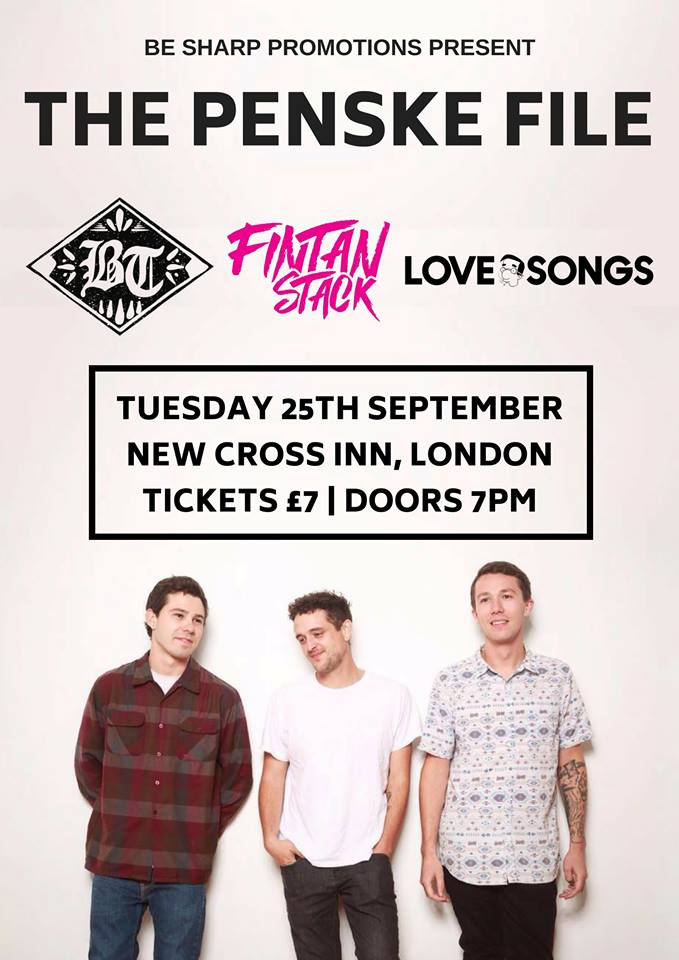 NewCrossInn's tweet image. Punk rock goodness tonight at the New Cross Inn!

@The_PenskeFile w/ @burnt_tapes, @Fintanstackband + Love Songs XOXO

Tue 25th Sep
New Cross Inn
Doors: 7pm
Tickets: £7 ADV/£10 OTD/Free for @GoldsmithsUoL students
Info: facebook.com/events/1847123…
Ticket link: newcrossinn.com/product/thepen…