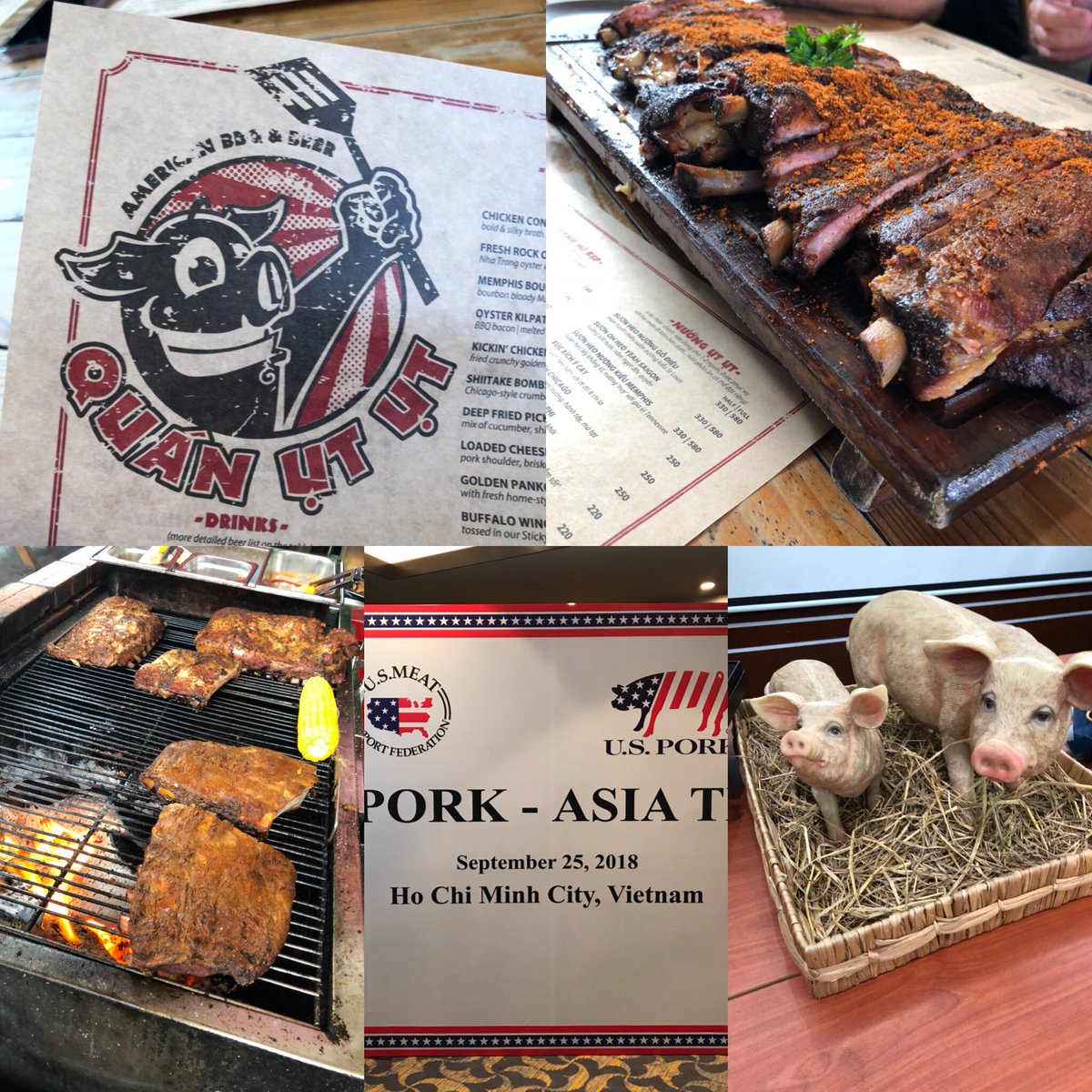 A Chicago expat-has opened 7 restaurants focusing on beer and bbq in Vietnam. On pace to grow to over 40 locations! US branded product in the store! #TeamPork