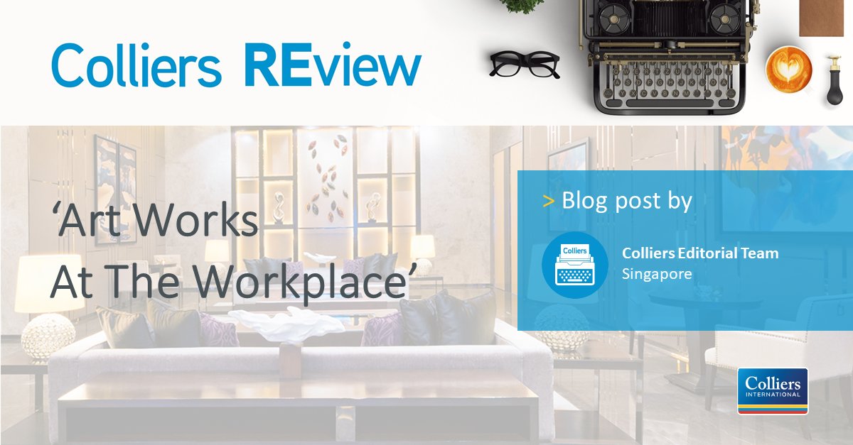 Colliers's tweet photo. How does art work at the workplace? Our latest #ColliersREview explores how art can influence your workplace and employees: https://t.co/eri1cZTS1m #ColliersExpertise #CREateWellness https://t.co/EkHP9lrrIe