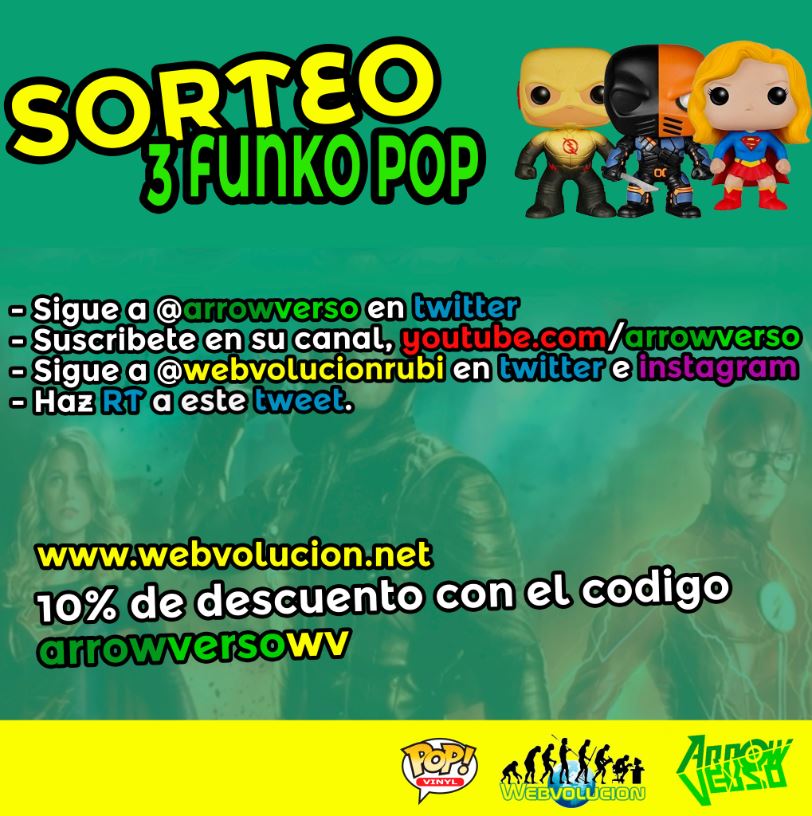 Alvaro_Luthor's tweet photo. ¡SORTEASSSSSSSSO!

¡Gracias a @WebvolucionRubi sorteamos 3 Funko POP, Deathstroke, Reverse Flash y Supergirl!

¡Sigue los pasos y RT para participar!

¡Anunciaremos a los 3 ganadores el día 1 de Octubre!

*Sorteo nacional. Válido solo para España. https://t.co/pOy22w8Xpg