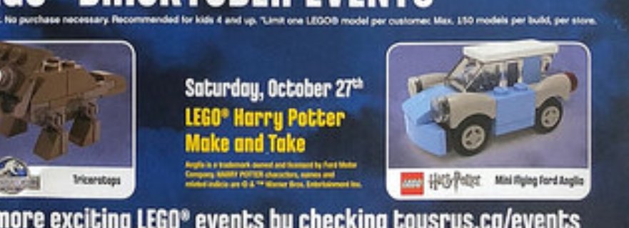 harry potter lego ford anglia