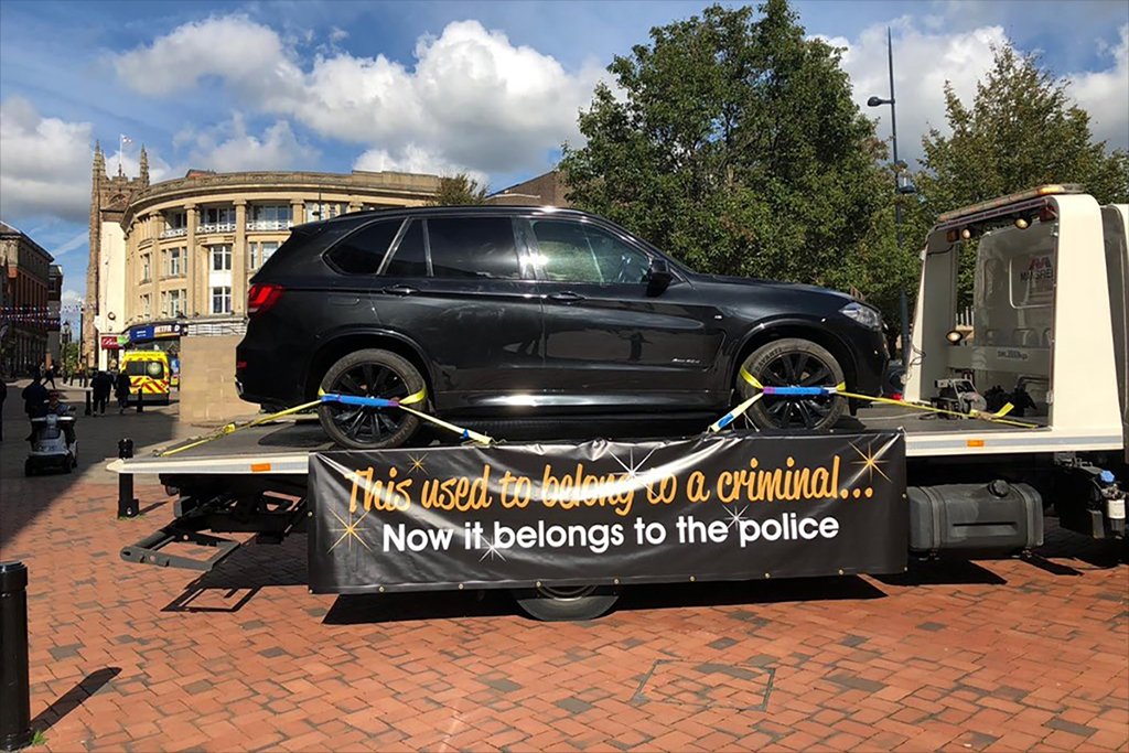 DerbysPolice's tweet photo. #OperationBling is a new campaign that has been launched to help take cash, cars and other property out of the clutches of criminals across the East Midlands under the Proceeds of Crime Act 2002. #POCA #TooMuchBlingGiveUsARing https://t.co/XlLHXbYr0f https://t.co/yvTZ7P1qWc