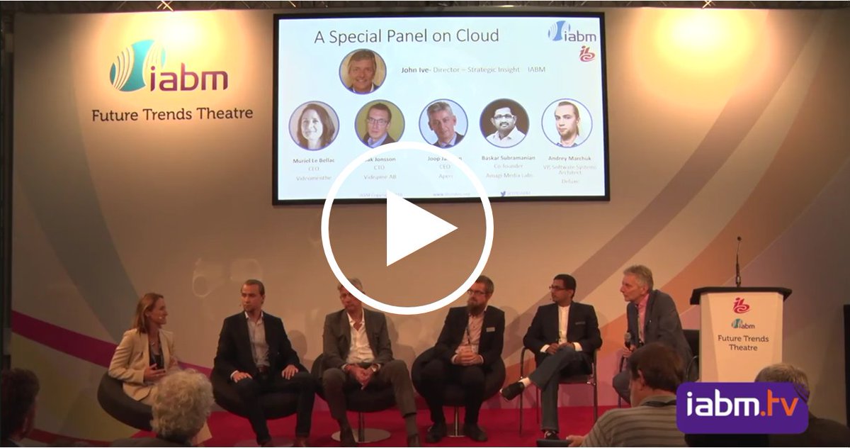 [IBC2018] VOD of the special panel on the #cloud is also available! With Videomenthe, @vidispine @AmagiCorp @AperiCorp and @deluxe1915 lnkd.in/g-vkvYS @TheIABM #FutureZone #IBC2018