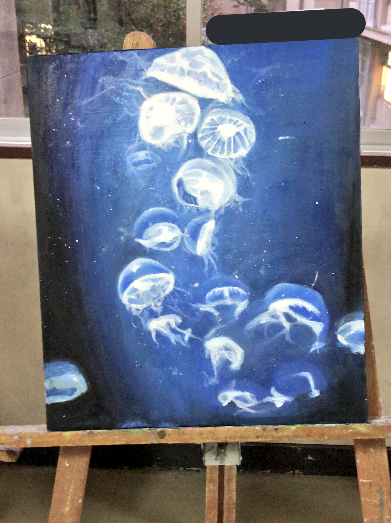 絵画作品 クラゲ 海月