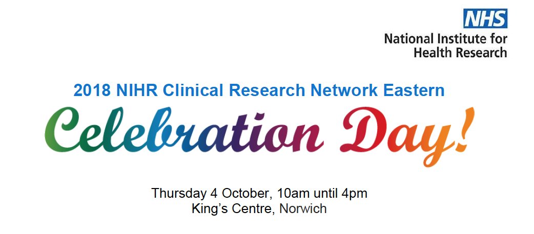 CCSNHSResearch's tweet photo. We are super excited about the @NIHRCRNEastern Celebration Day next Thursday (4th Oct)! Sam our Research Facilitator is presenting "Celebrating Research in a Community Trust" 😃 Places are open for CCS staff who support NIHR studies, book here https://t.co/77yeUsBiGR https://t.co/LSc0HSsAJU