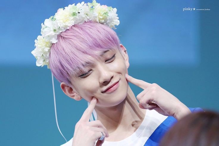 joshua hong with flower crowns is such a beautiful concept